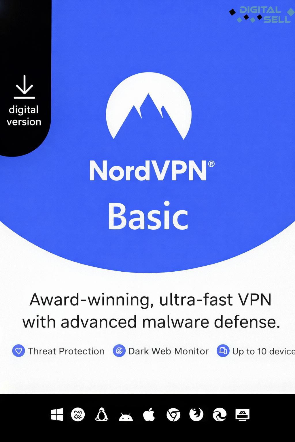 NordVPN – Abonament 3 Luni pentru 10 Dispozitive | PC, Mac, Android & iOS