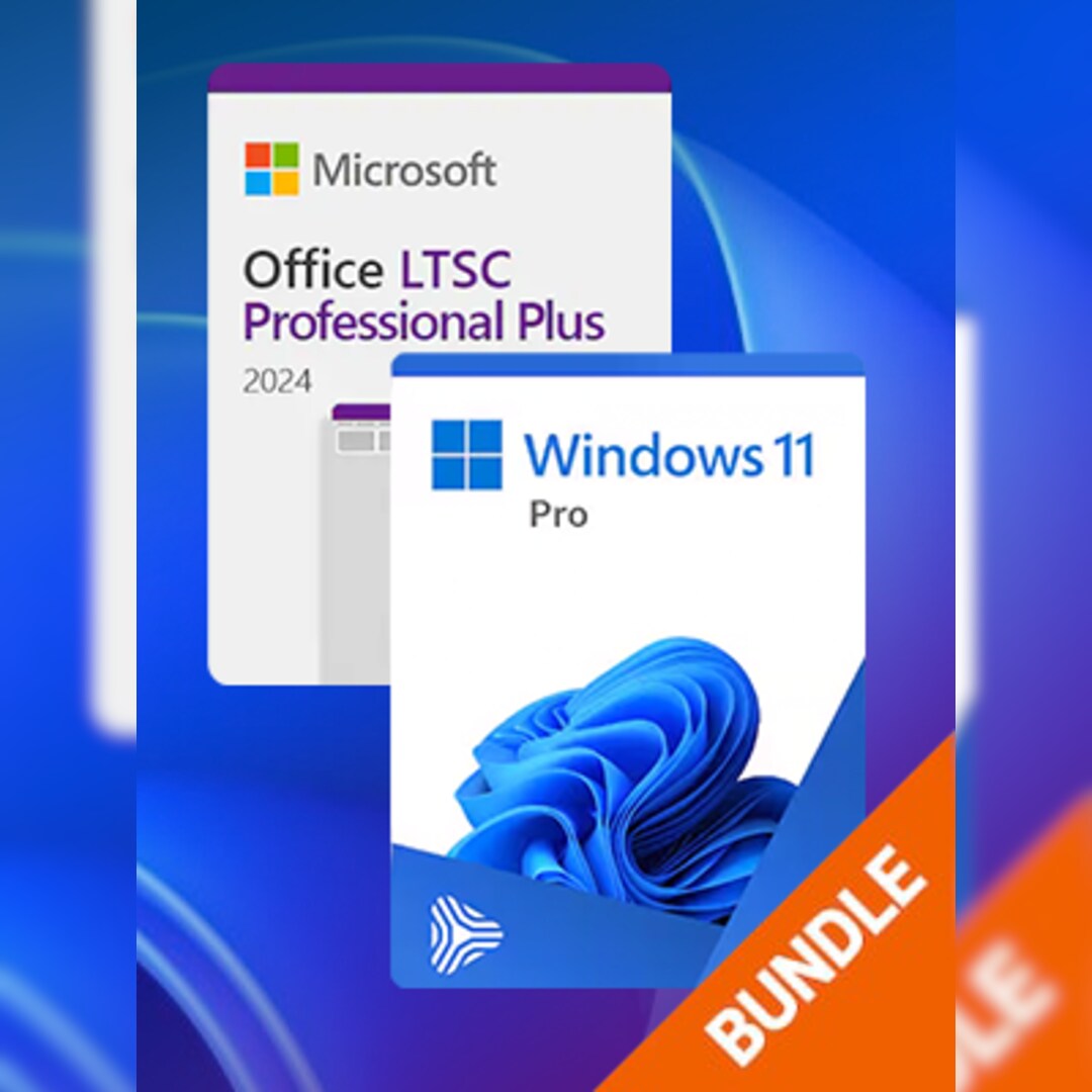 Microsoft Windows 11 Pro + Office 2024 LTSC Professional Plus – pachet, 1 PC, licență permanentă